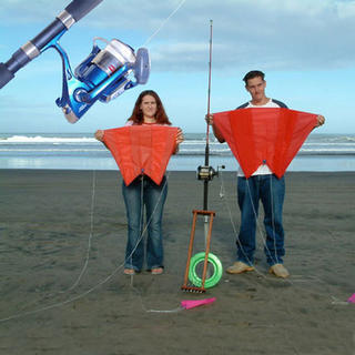 Paul's Fishing Kites Complete Pocket Sled / Rod and Reel Kit