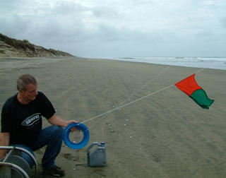 Kite Fishing Flag on Light Cord