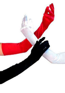 Satin Elbow Length Gloves Lingerie