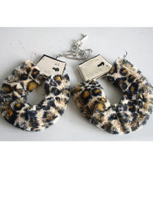 Leopard Fur Handcuffs SALE