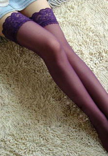 Sexy lingerie Purple Stockings