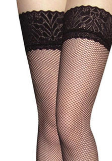 Fishnet Lace Top Stockings