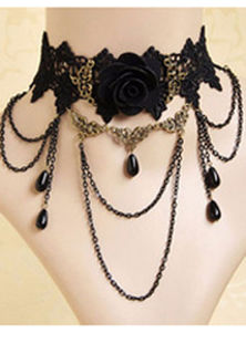 Lace Rose Necklace Jewellery