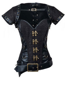 Sexy Lingerie Steampunk Leather And Lace Corset