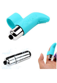 Sexy Lingerie Blue Finger G-Spot Vibrator