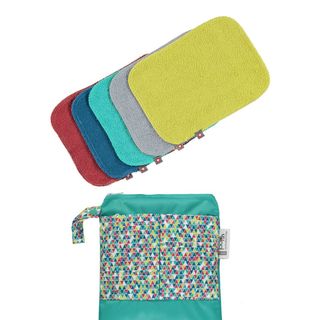 Pop-in Reusable Bamboo Baby Wipes - Brights