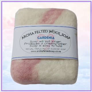 Felted Wool Soap  Nourish Gardenia & Coconut