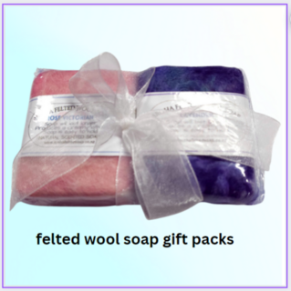 Felted Wool Soap  Gift Packs twin sets