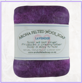 Felted Wool Soap  Lavender
