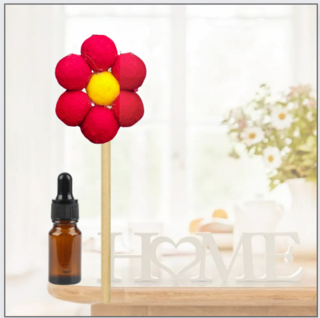 Woolly Balls Home Stick Red Flower Diffuser