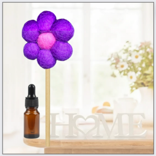 Woolly Balls Home Stick Purple Flower Diffuser