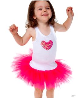 Fairy Girls Sweetheart Tutu Dress in Hot Pink Size Medium