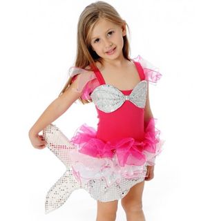 Fairy Girls Sparkle Mermaid Dress