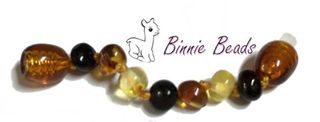 Baltic Amber Beads Extension 5cm - Mix Colours