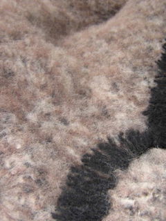 Alpaca Extra Winter Weight CAFE LATTE with Black Fringing