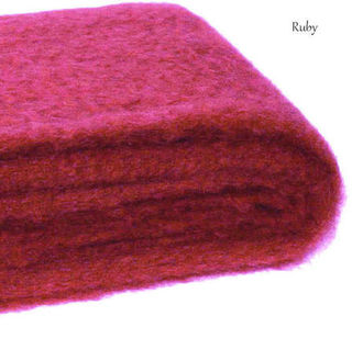RUBY / NZ Mohair Throw Blanket Winter Weight Throw