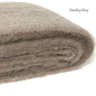 SMOKEY GREY/ NZ Mohair Couch or Chair Throw Rug Winter/Weight