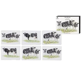 Meet The Girls Friesian Cow Placemat set 6