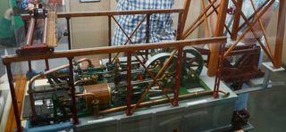 Model of the steam engine that drove the pump.