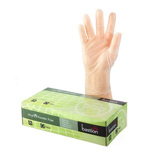 Bastion Vinyl P/F Clear Gloves XL - UniPak