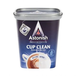 Astonish Tea & Coffee Stain Remover on melamine cups