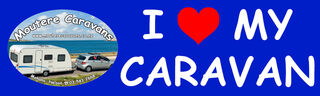 I ❤️ my caravan Moutere Caravans bumper sticker