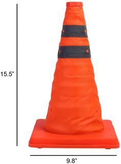 Collapsible Warning Traffic Cone