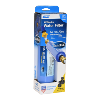 Camco Taste Pure In-line Water Filter with Hose Fittings