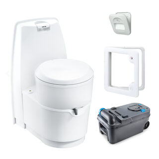 Thetford C224-CW Manual Swivel Cassette Toilet with Doors