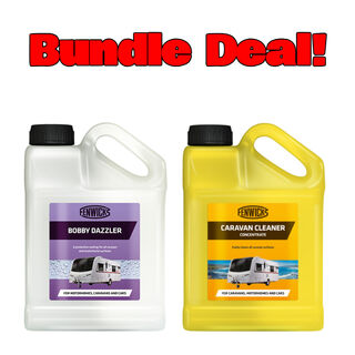 Fenwicks Caravan Cleaner Concentrate and Bobby Dazzler 1.0L Bundle Deal