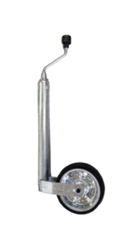 AL-KO 48mm Jockey Wheel with Metal and Rubber Wheel