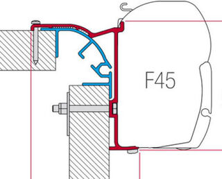 Fiamma F45 Kit Bailey Mk 2 Mounting Brackets