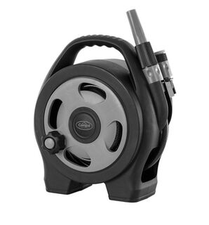 Camp4 hose reel, 10 m, grey,black