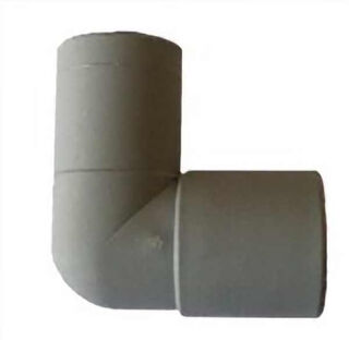 Grey 28mm Male to Female Elbow Adapter