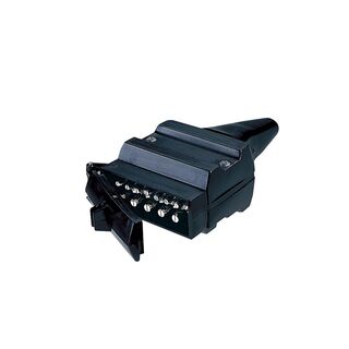 NARVA Trailer Connector 12 Pin Flat Plastic Plug 82171BL