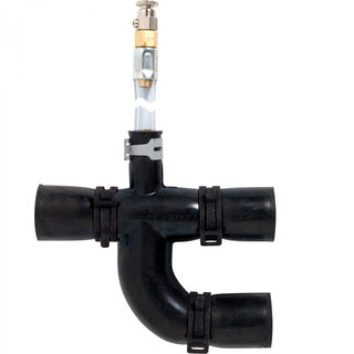 Alde Rubber Y Connector with Bleeder Screw