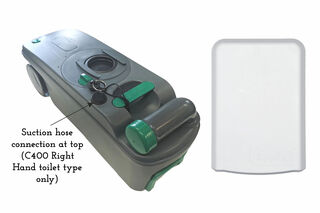 SOG Type D for Thetford C400, Door Version Kit, White (Top Suction Hose Connection, R/H Model Only)