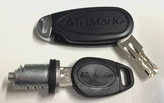Trimark barrel and two keys, assorted numbers