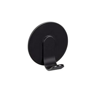 WENKO Turbo Loc wall hook, self sticking, black