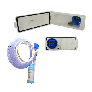 COMET  water service flap for water inlet HYMER, socket and pump VIP-Plus, white