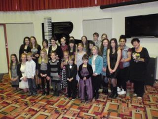 Some of Cara's pupils at the Napier Municipal Theatre