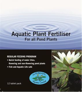 Aquatic fertiliser tablets and pellets for short term and seasonal fertilisation of aquatic plants, water lilies, non-flowering aquatic plants and Lotus