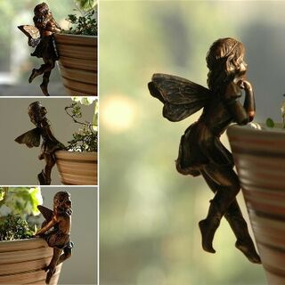 Garden Fairy pot decor