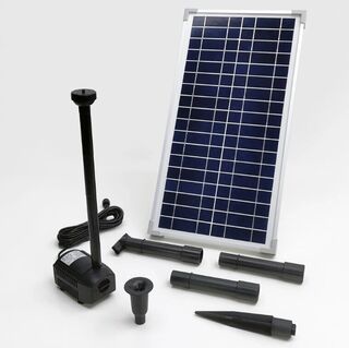 Solar Pump with Fountain - SP15 (15W) with run dry protection