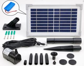 Solar Fountain Pump (4W) with Built in Battery