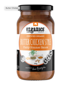 Ozganics indian butter chicken curry sauce 375g