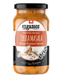 Ozganics indian tikka masala curry sauce 375g