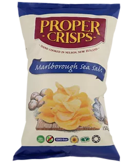 Proper Crisps  - Marlborough Sea Salt 150g