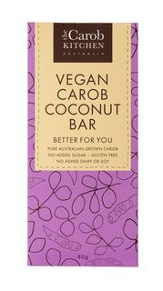 The Carob Kitchen Vegan Carob Coconut Bar 80g