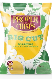 Proper Crisps Big Cut - Dill Pickle & Apple Cider Vinegar